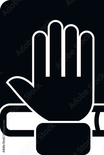 Candidate constitution icon simple vector. Vote election. Poll ballot