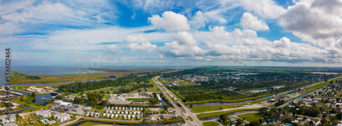 Aerial photo coastal communities in Clewiston FL © Felix Mizioznikov