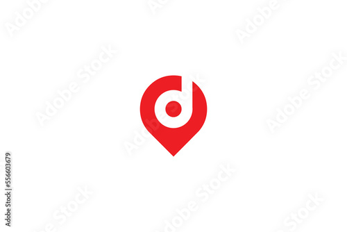 Minimal Awesome Trendy Professional Letter D Location Logo Design Template On White Background Free Download Minimal Awesome Trendy Professional Letter D Location Logo Design Template On White Background - GFXLoad