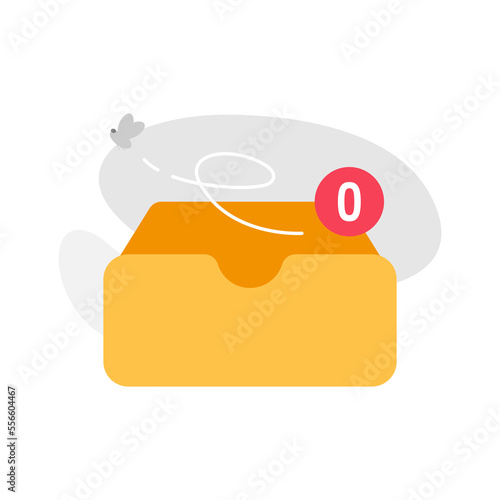 empty folder, no result, data not found concept illustration flat design vector eps10. simple and modern graphic element for landing page, ui, infographic, etc