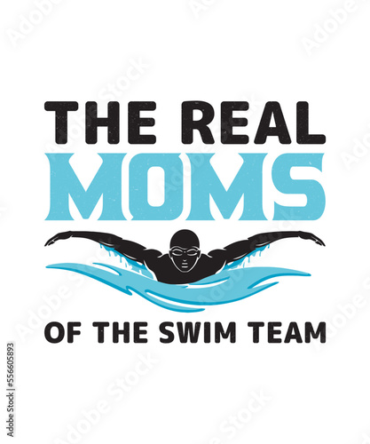 Swimming lover theme, slogan graphics, and illustrations with patches for t-shirts and other uses.