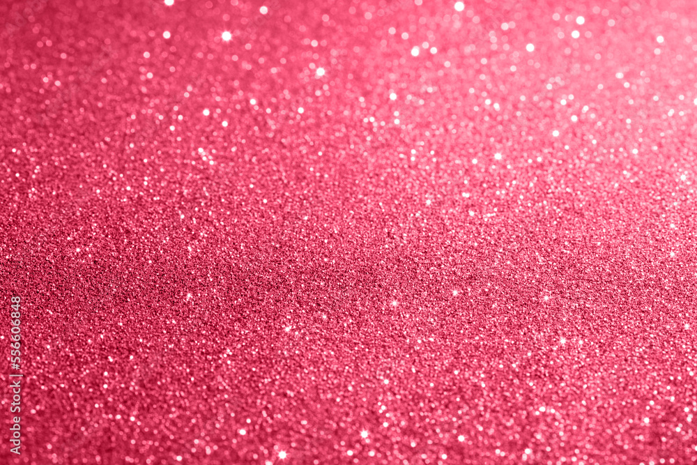 Fototapeta premium Magenta glittering background for design and free space.