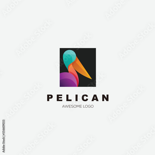 pelican icon design logo vector colorful photo