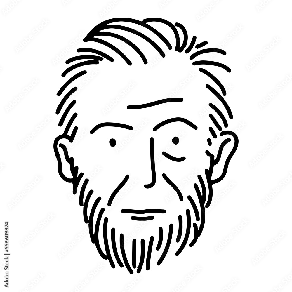 Abraham Lincoln hand drawn illustration Abraham Lincoln hand drawn illustration