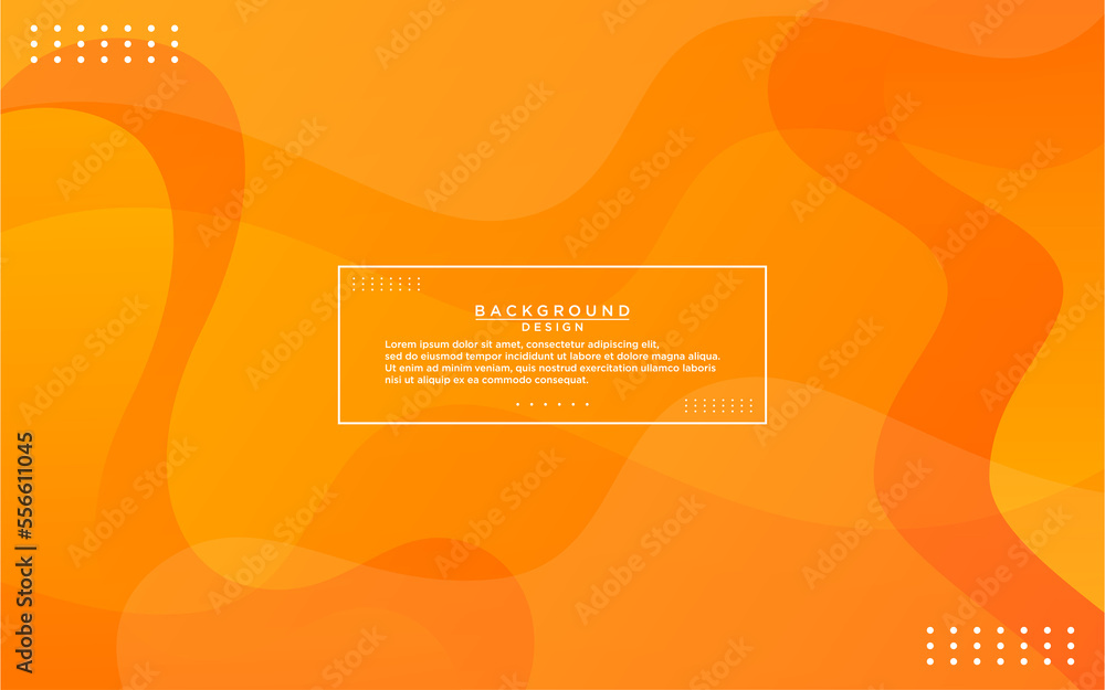 Gradient Orange waves background vector. Fluid gradient shapes composition Gradient Orange waves background vector. Fluid gradient shapes composition