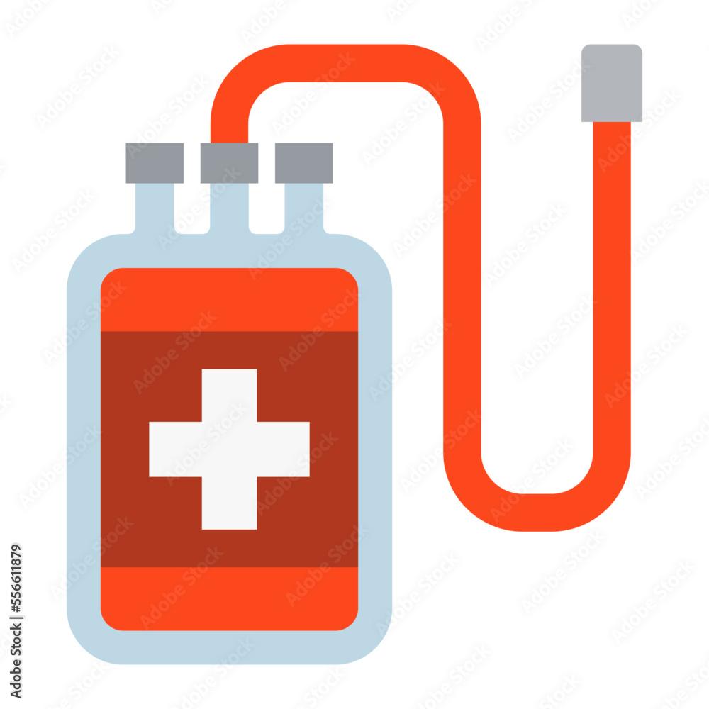 Obraz premium Blood Bag Flat Icon