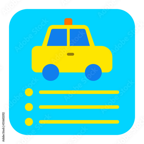 Car App Flat Icon