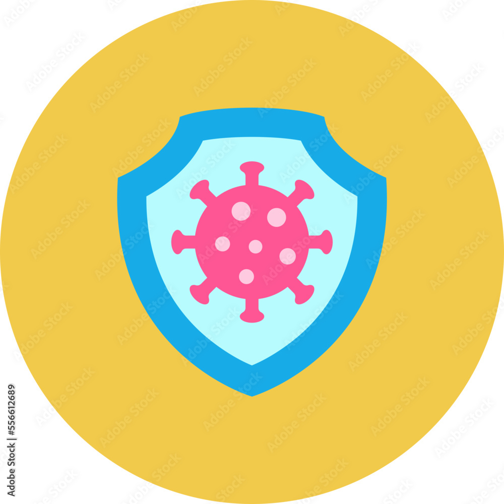 Prevention Multicolor Circle Flat Icon Prevention Multicolor Circle Flat Icon