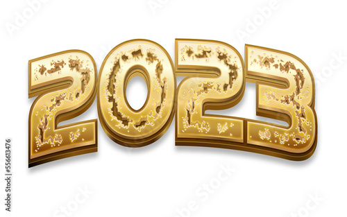 logo design for new year 2023 which is use for different places 
