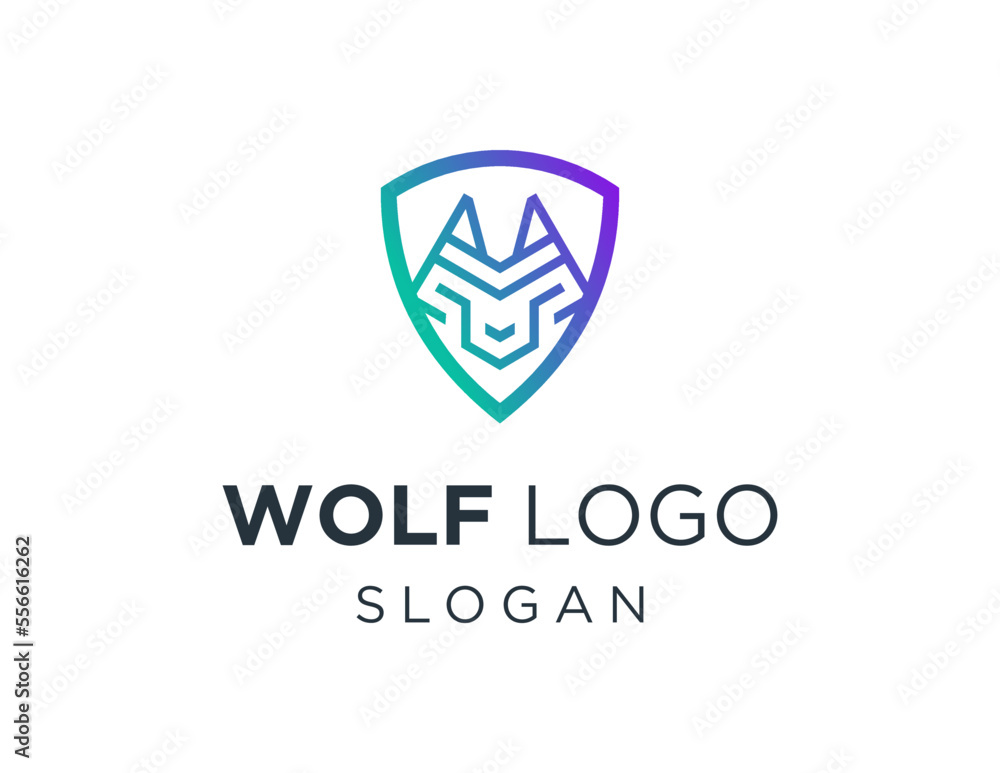 Logo about Wolf on a white background. created using the CorelDraw application. Logo about Wolf on a white background. created using the CorelDraw application.