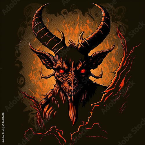 Jersey Devil Vector Art AI Generated