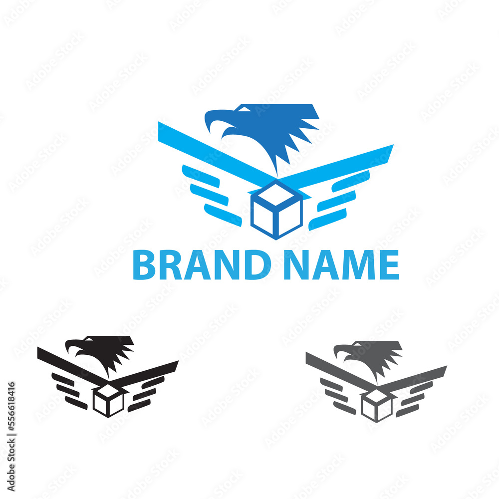eagle-bring-box-good-for-delivery-service-logo-company-vector