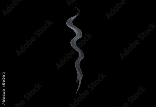 Smoke in black background, easy to use