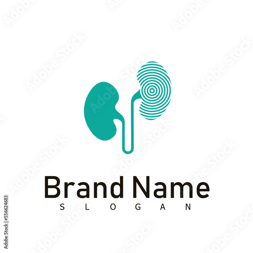 kidney logo creative concept human people happy solution design health