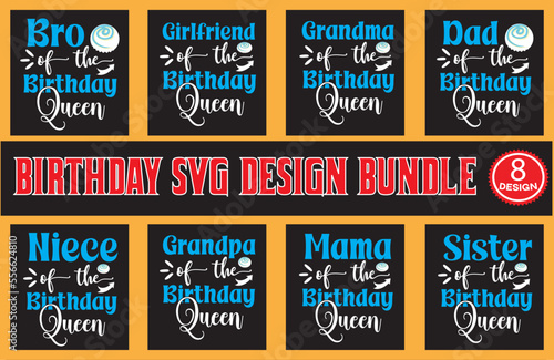 Birthday svg t shirt design bundle