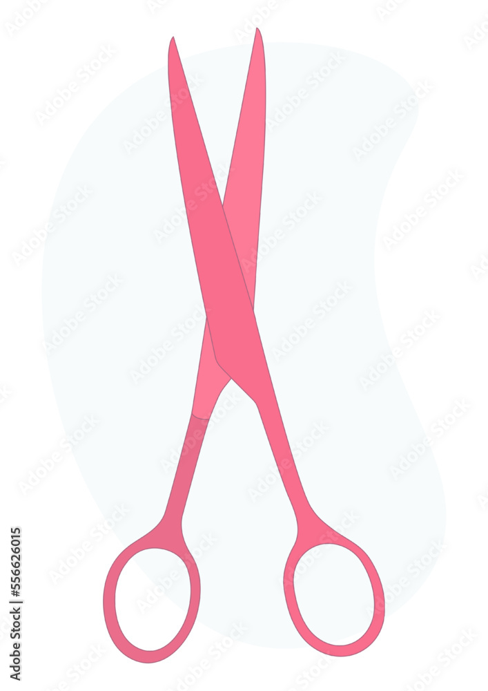 Realistic scissors, shears, pair of scissors. Medical instrument. Hospital, medical equipment Realistic scissors, shears, pair of scissors. Medical instrument. Hospital, medical equipment
