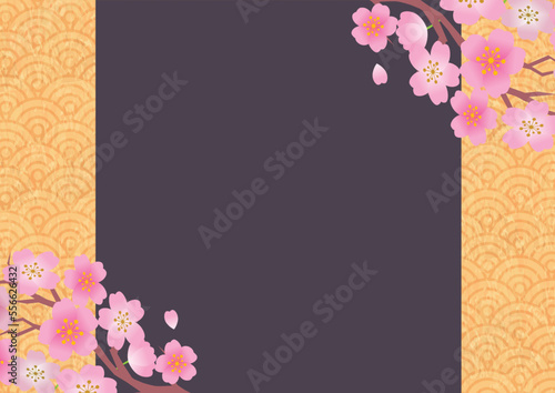 桜　春　和風　背景
