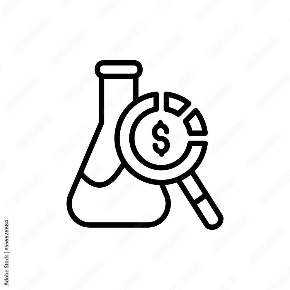 Research icon in vector. Logotype