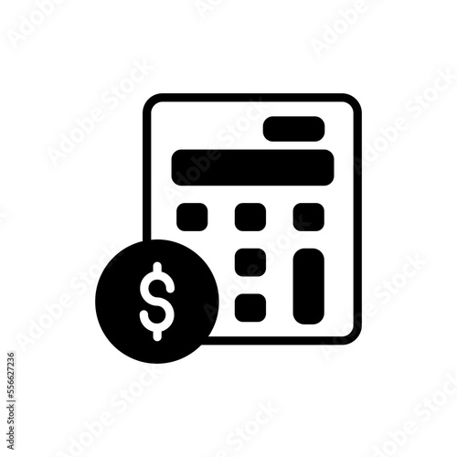 Calculator icon in vector. Logotype