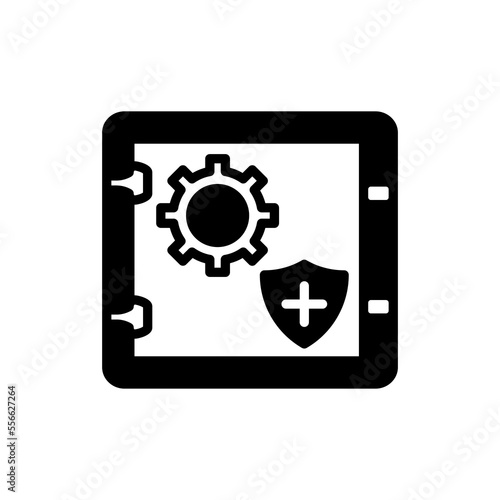 Safe icon in vector. Logotype