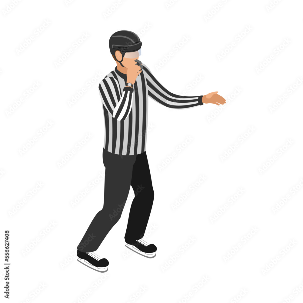 Hockey Judge Whistling Composition Hockey Judge Whistling Composition