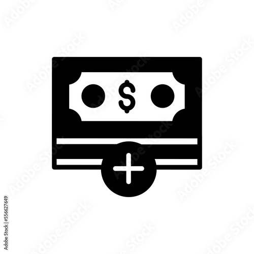 Replenish Funds icon in vector. Logotype