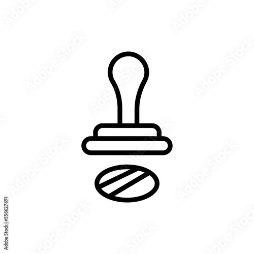 Stamp icon in vector. Logotype