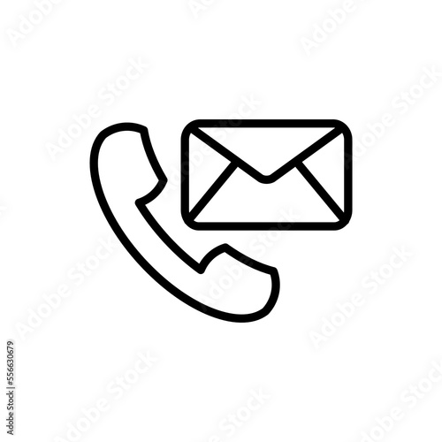 Contact icon in vector. Logotype