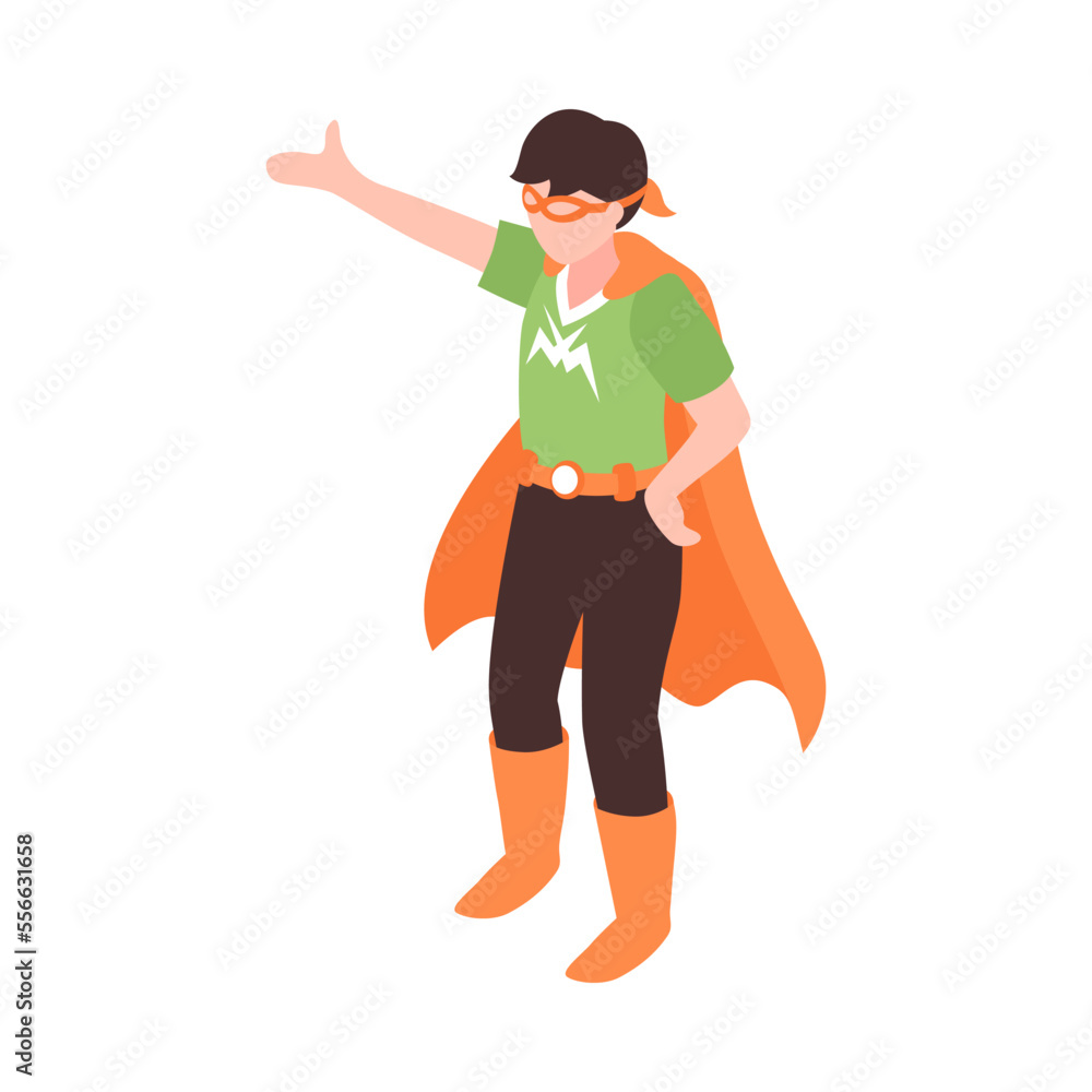 Superhero Costume Party Composition Superhero Costume Party Composition