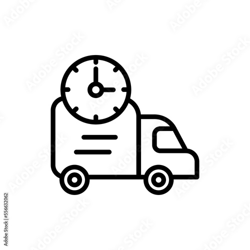 Delivery icon in vector. Logotype