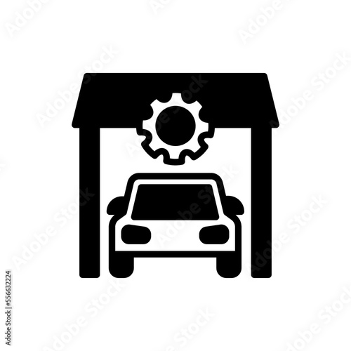 Garage icon in vector. Logotype