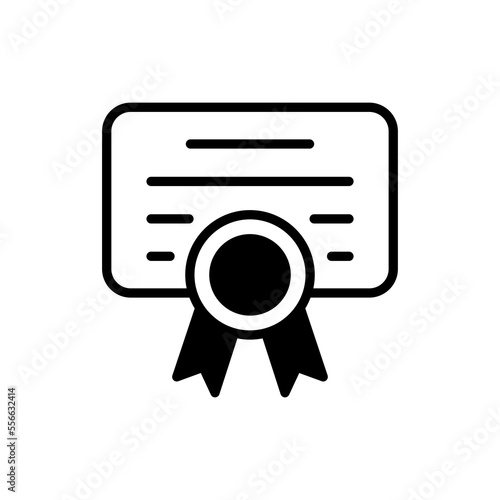 Diploma icon in vector. Logotype