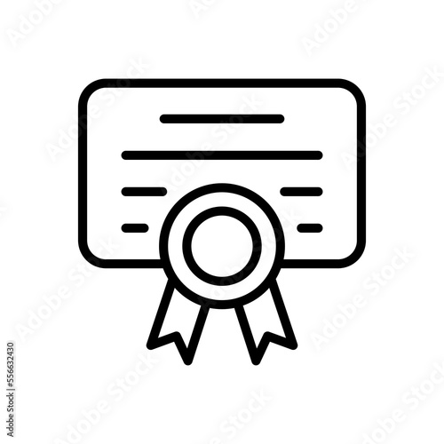 Diploma icon in vector. Logotype
