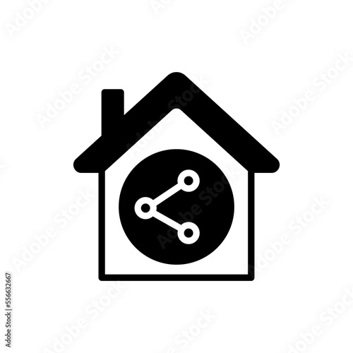 Home Sharing icon in vector. Logotype
