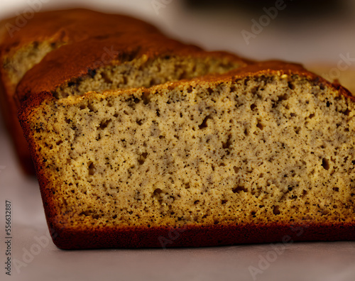 Wallpaper Mural Illustration of banana bread, generative ai Torontodigital.ca