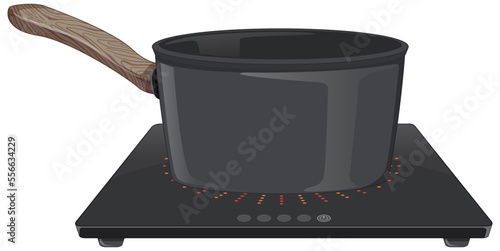 Sauce pan on induction stove