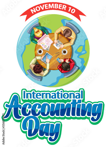 Fototapeta Naklejka Na Ścianę i Meble -  International accounting day banner design
