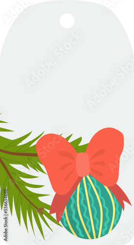 christmas sale tag stickers , winter holiday label vector illustration isolat...