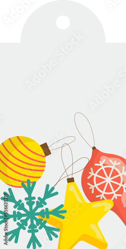 christmas sale tag stickers , winter holiday label vector illustration isolat...