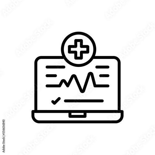 Diagnostic icon in vector. Logotype