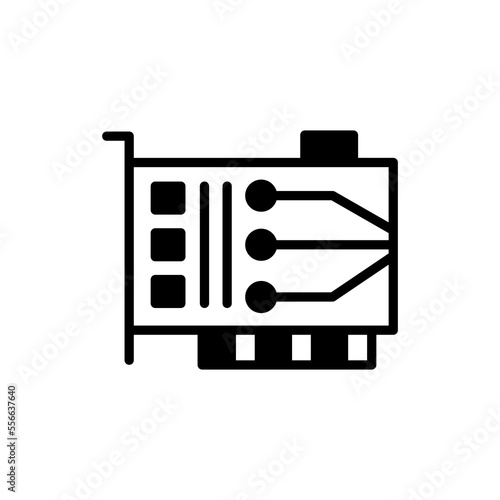 Network Card icon in vector. Logotype