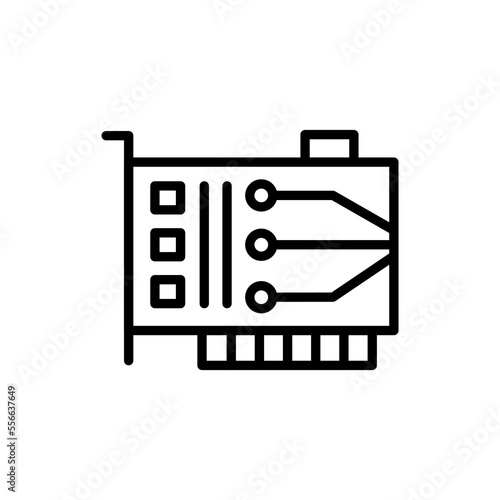 Network Card icon in vector. Logotype