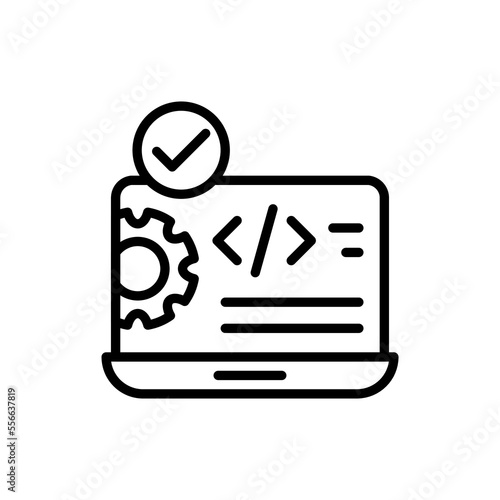 Software icon in vector. Logotype