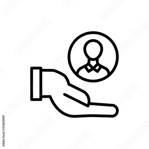 Customer icon in vector. Logotype