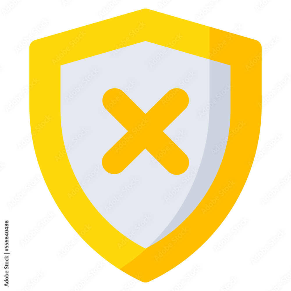 Fototapeta premium Perfect design icon of no security 