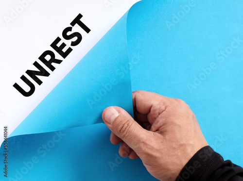 Картината върху платно Exposing the hidden unrest concept