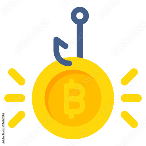 Modern design icon of financial phishing 