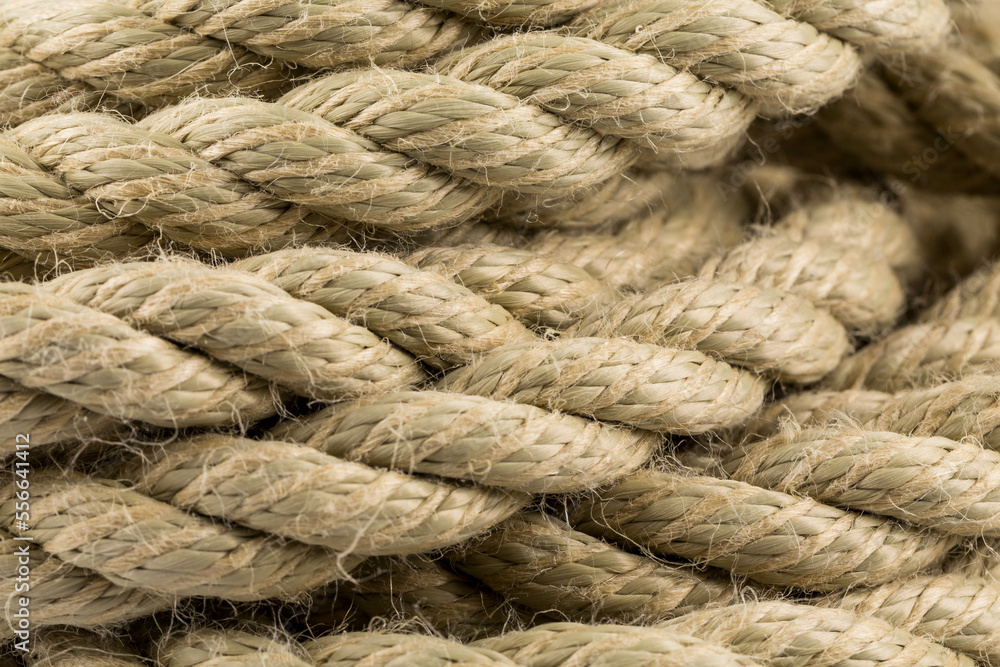 Old rope close up
