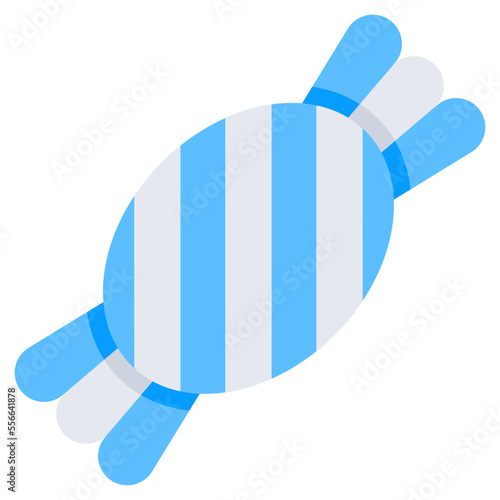 A unique design icon of wrapped toffee 