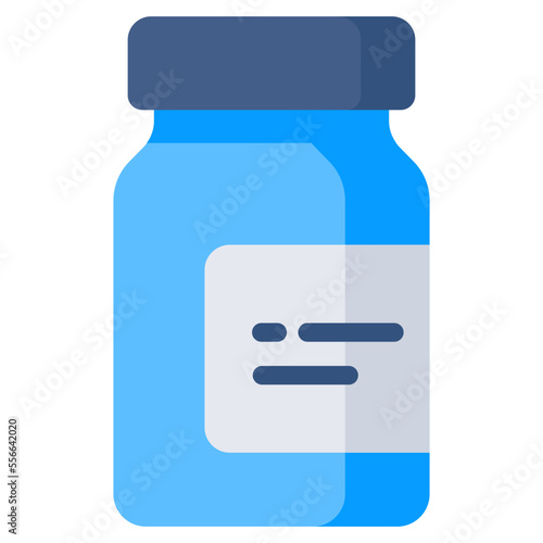 Modern design icon of vitamin bottle 